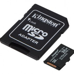 KINGSTON 32GB microSDHC Industrial C10 A1 pSLC Card + SD Adapter