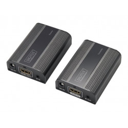 Digitus HDMI Extender szett - 30m/60m, Cat.6/7, 4K/2K, 60Hz UHD, HDCP 2.2, IR, audio  (DS-55204)