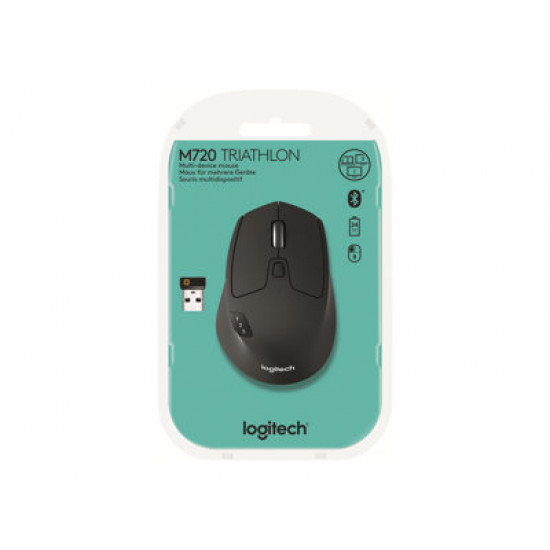 Logitech M720 Thriatlon vezeték nélküli optikai egér USB, Bluetooth (910-004791) Logitech M720 Thriatlon vezeték nélküli optikai egér USB, Bluetooth (910-004791)