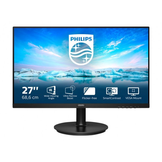 Philips 271V8LA/00 LCD monitor fekete
