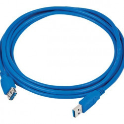 Gembird Cablexpert USB 3.0 Type-A hosszabbító kábel, 1.8m, kék (CCP-USB3-AMAF-6)