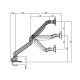 Multibrackets Gas Lift asztali monitortartó konzol VESA 100x100, 75x75 ezüst (7350022737167)