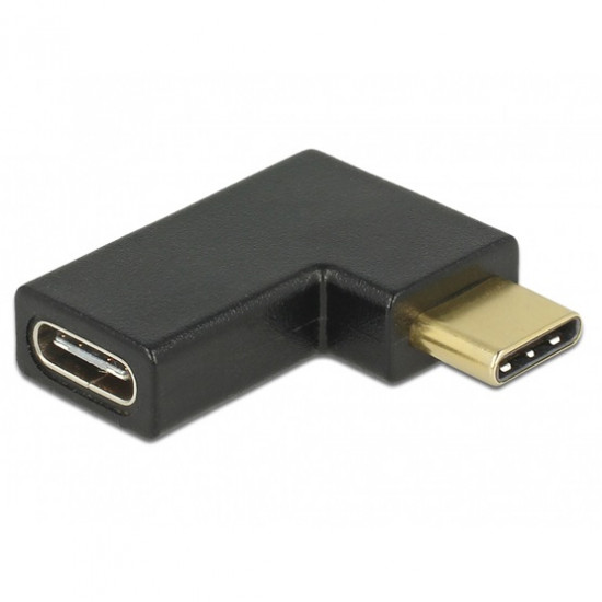 Delock USB 10 Gbps (USB 3.1 Gen 2) USB Type-C csatlakozó > csatlakozó ívelt, bal / jobb (65915)