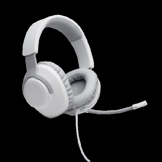 JBL Quantum 100 gamer headset fehér (JBLQUANTUM100WHT)