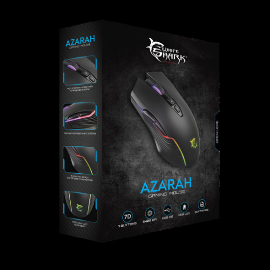 White Shark AZARAH gamer egér