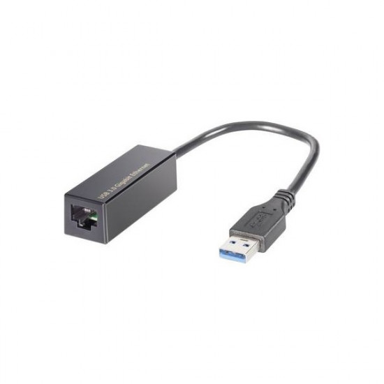 BLACKBIRD Átalakító USB 3.1 Gen 1. Type-A to Gigabit LAN Kompakt, Fekete (BH1321)