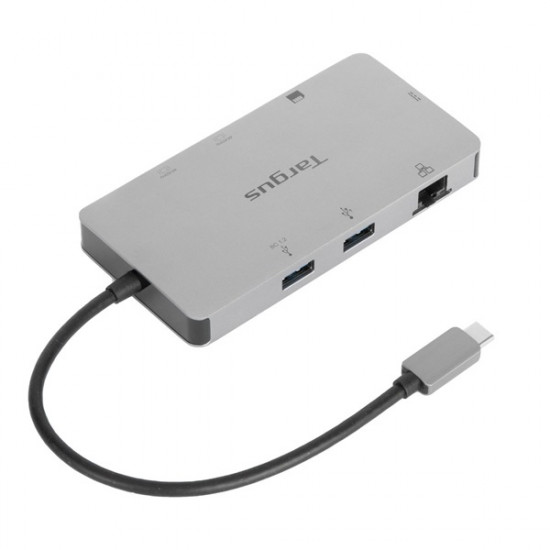 TARGUS Dokkoló, USB Type-C - RJ45 anya/Micro SD/2x HDMI/2x USB 3.0 (DOCK423EU)