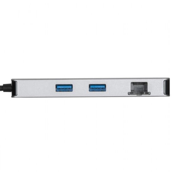 TARGUS Dokkoló, USB Type-C - RJ45 anya/Micro SD/2x HDMI/2x USB 3.0 (DOCK423EU)