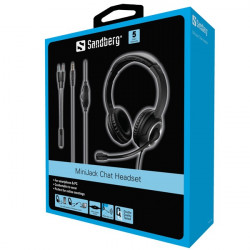 SANDBERG Headset mikrofonnal, MiniJack Chat Headset (126-15)