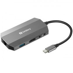SANDBERG USB-C tartozék, USB-C 6in1 Travel Dock (136-33)