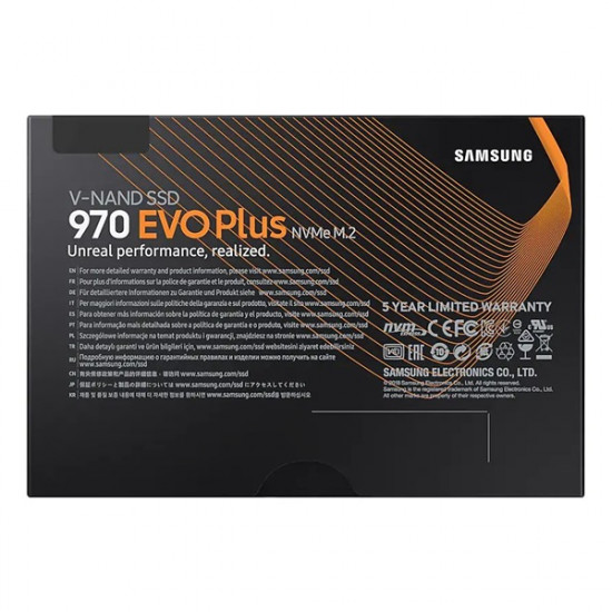 Samsung 970 EVO Plus 1TB M.2 SSD meghajtó (MZ-V7S1T0BW)