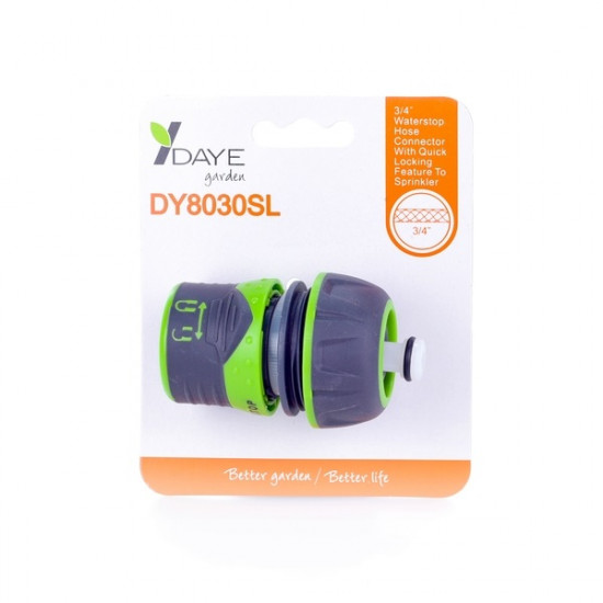 Daye 3/4'' gyors tömlőcsatlakozó vízmegállító rendszerrel (DY8030SL) Daye 3/4'' gyors tömlőcsatlakozó vízmegállító rendszerrel (DY8030SL)