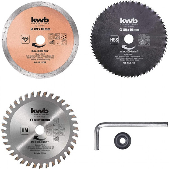 Einhell 49575915 KWB mini körfűrészlap szett Einhell 49575915 KWB mini körfűrészlap szett