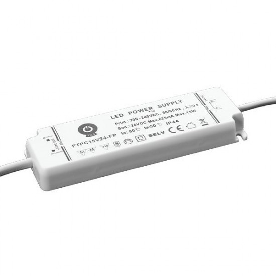 POS Power 24V/0.62A 15W IP44 LED tápegység (FTPC15V24-FP)