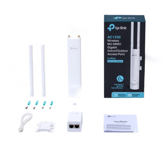 TPLINK EAP225-outdoor TP-Link EAP225-outdoor Gigabit AC1350 PoE AccessPoint, ceiling mount