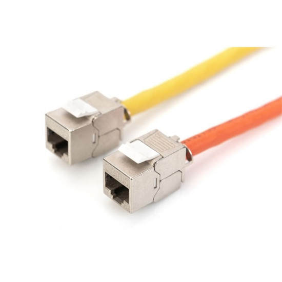 DIGITUS CAT6A árnyékolt szerszám nélkül szerelhető Keystone Jack (DN-93615)