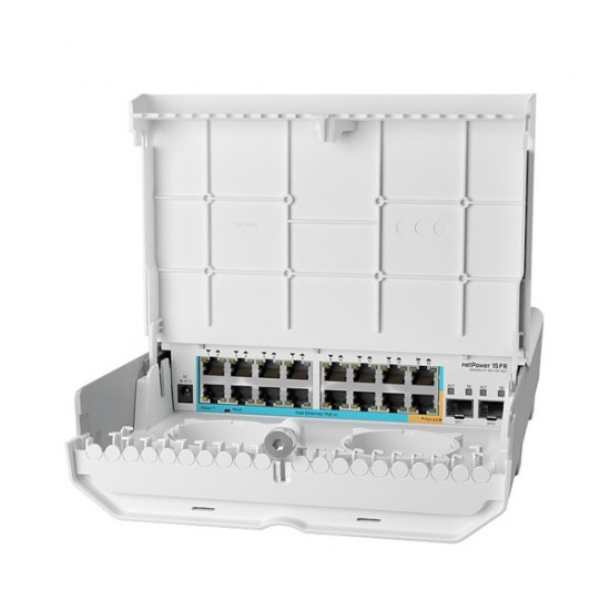 MikroTik netPower 15FR CRS318-1FI-15FR-2S-OUT 18 portos kültéri switch