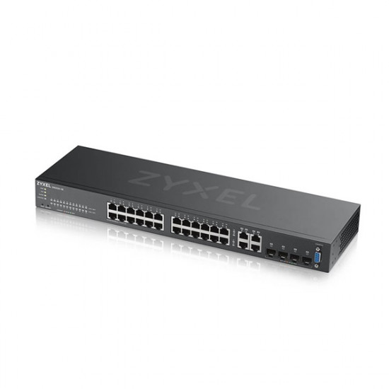 ZyXEL GS2220-28 24port GbE LAN 4xGbE RJ45/SFP Combo port L2 menedzselhető switch ZyXEL GS2220-28 24port GbE LAN 4xGbE RJ45/SFP Combo port L2 menedzselhető switch