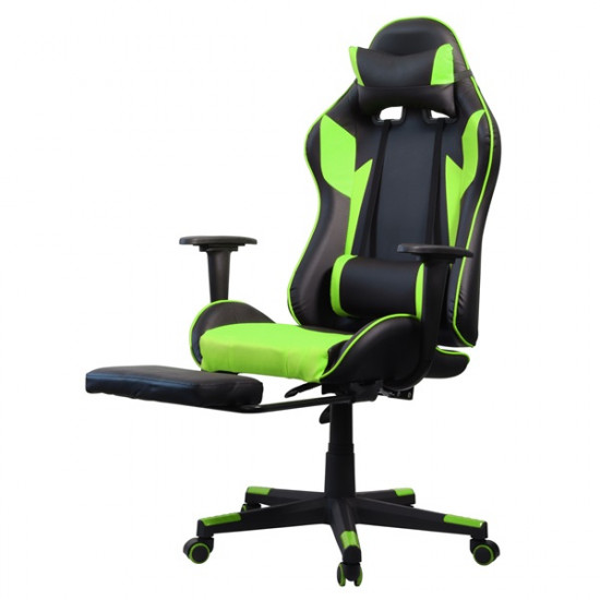 IRIS GCH204BE_FT gaming szék fekete-zöld