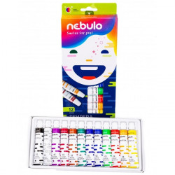 Nebulo tempera készlet 12 színes, 12 ml-es (NTF-12-12)