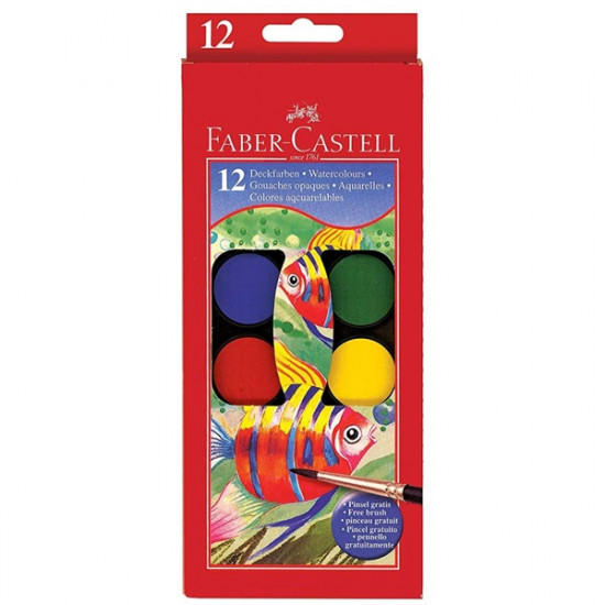 Faber-Castell 30mm 12 színű vízfesték készlet (P0010-4180)