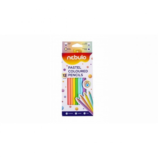Nebulo pasztell 12db-os vegyes színű színes ceruza (NSZC-H-12-PSZ) Nebulo pasztell 12db-os vegyes színű színes ceruza (NSZC-H-12-PSZ)