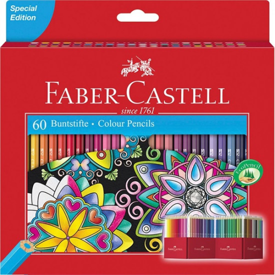 Faber-Castell 111260 60db-os vegyes színű színes ceruza (P3033-1697)