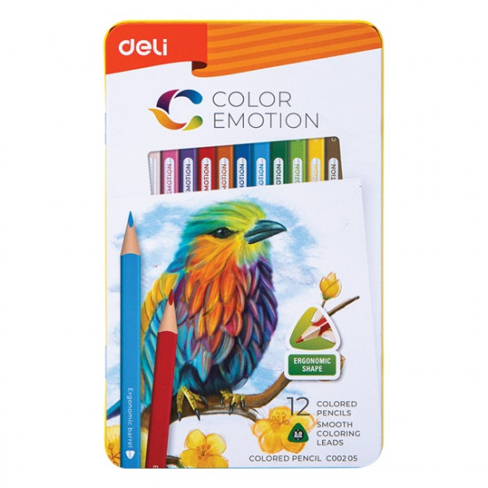 Deli Color Emotion 12db-os vegyes színű színes ceruza (DEC00205)