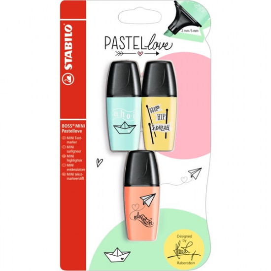 Stabilo Boss Mini Pastellove 3db-os vegyes színű szövegkiemelő (B-51456-10) Stabilo Boss Mini Pastellove 3db-os vegyes színű szövegkiemelő (B-51456-10)