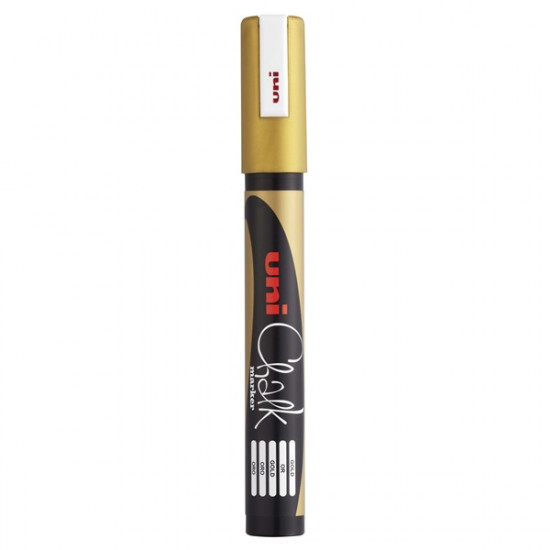 Uni Chalk marker PWE-5M arany folyékony kréta (2UPWE5MA)