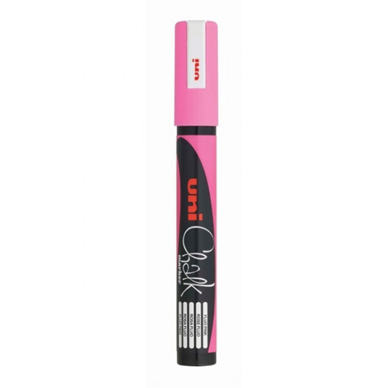 Uni Chalk PWE-5M fluor pink folyékony kréta (2UPWE5MFLR)