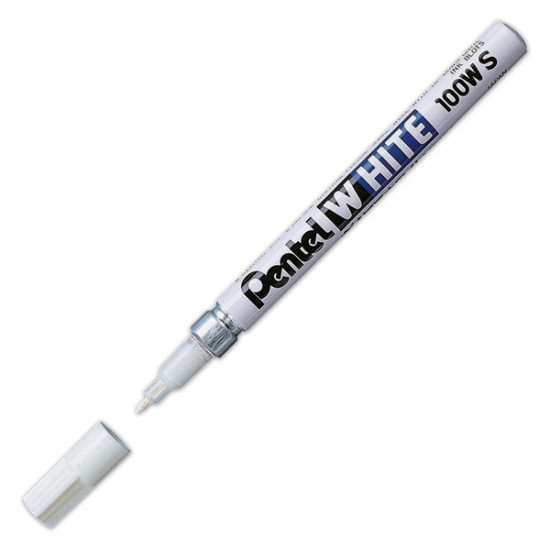 Pentel gömbhegyű fehér jelölő filc (X100WS)
