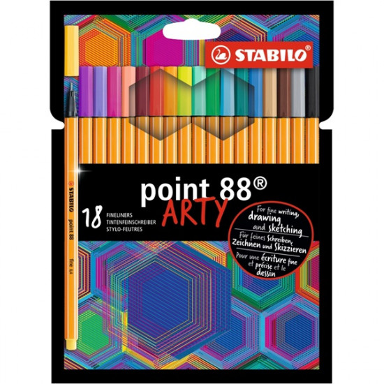 Stabilo ARTY Point 88 18db-os vegyes színű tűfilc készlet (8818/1-20)