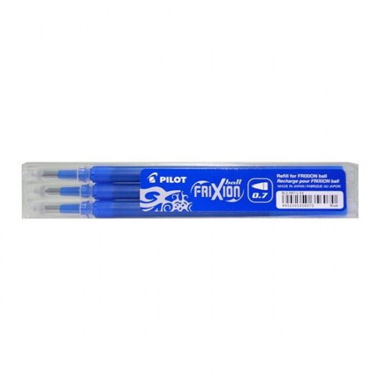 Pilot Frixion 0,7mm 3db-os kék rollertoll betét (BLS-FR-7-L-S3)