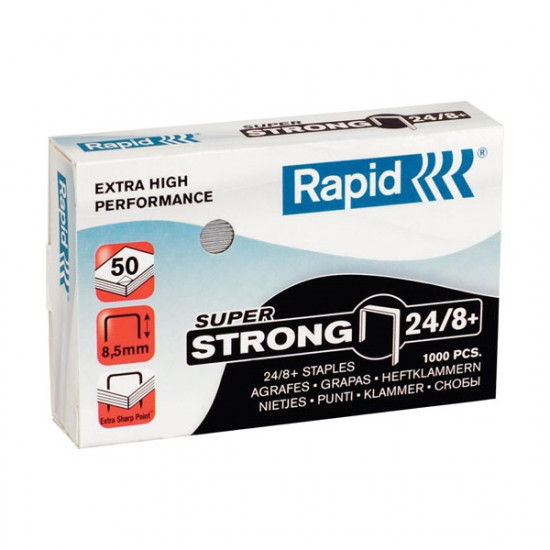 Rapid Super Strong 24/8+ 1000db/doboz fűzőkapocs (24858500)