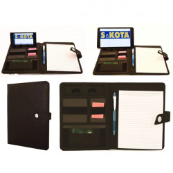 Sakota A5 telefon támaszos fekete konferencia mappa (EAC0525)