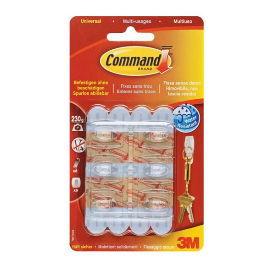 3M Command mini akasztó ragasztócsíkkal 6db (7100099316)