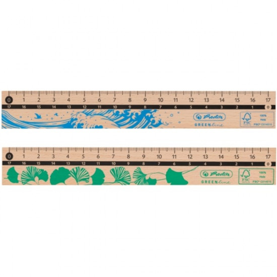 Herlitz GREENline 17cm favonalzó (50033614)