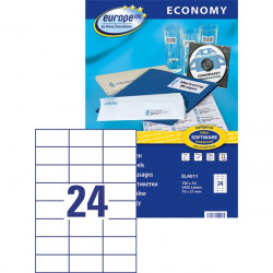 Avery Europe100 70mm x 37mm univerzális 2400db-os etikett (ELA011)