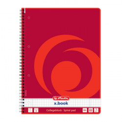 Herlitz College A4 80lapos lefűzhető kockás spirálfüzet (00306456)