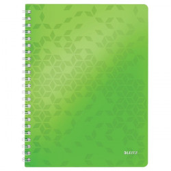 Leitz Wow A4 80lapos kockás zöld spirálfüzet (46380054)