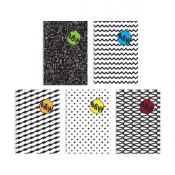 Pátria Design BW A4 80lapos kockás spirálfüzet (P1112-1735)