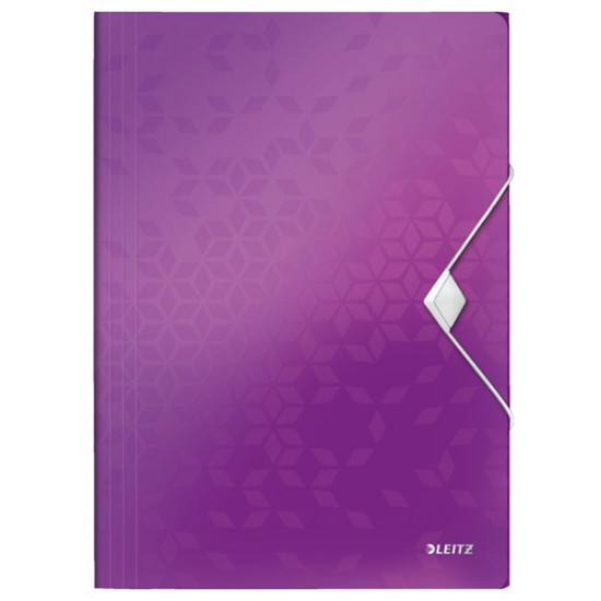 Leitz Wow polipropilén lila gumis mappa (45990062) Leitz Wow polipropilén lila gumis mappa (45990062)
