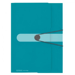 Herlitz Color Blocking A4 PP carib.turquoise gumis mappa (50015900)