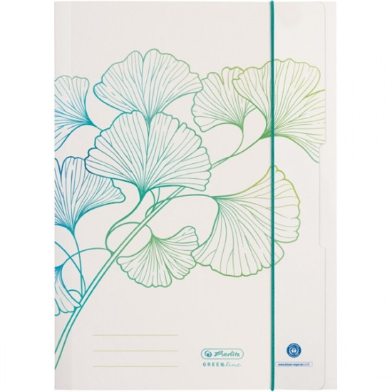 Herlitz GREENline Ginkgo A4 gumis mappa (50033935)