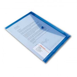 Office Depot A4 fekvő 5db/cs áttetsző kék irattasak (1431074)