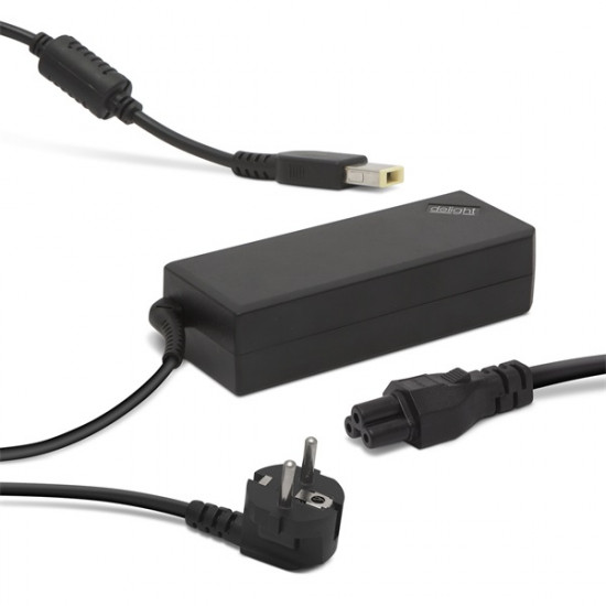 Delight 90W Lenovo notebook töltő adapter tápkábellel (55364)