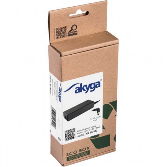 Akyga Notebook Adapter 65W HP (AK-ND-03) Akyga Notebook Adapter 65W HP (AK-ND-03)