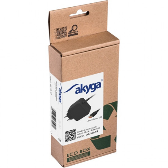Akyga Notebook Tápegység Lenovo USB 40W (AK-ND-59) Akyga Notebook Tápegység Lenovo USB 40W (AK-ND-59)
