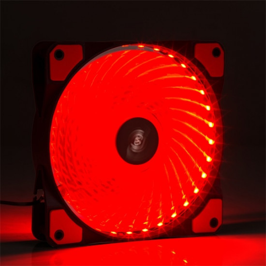 Akyga ház hűtő 12cm piros LED (AW-12E-BR)